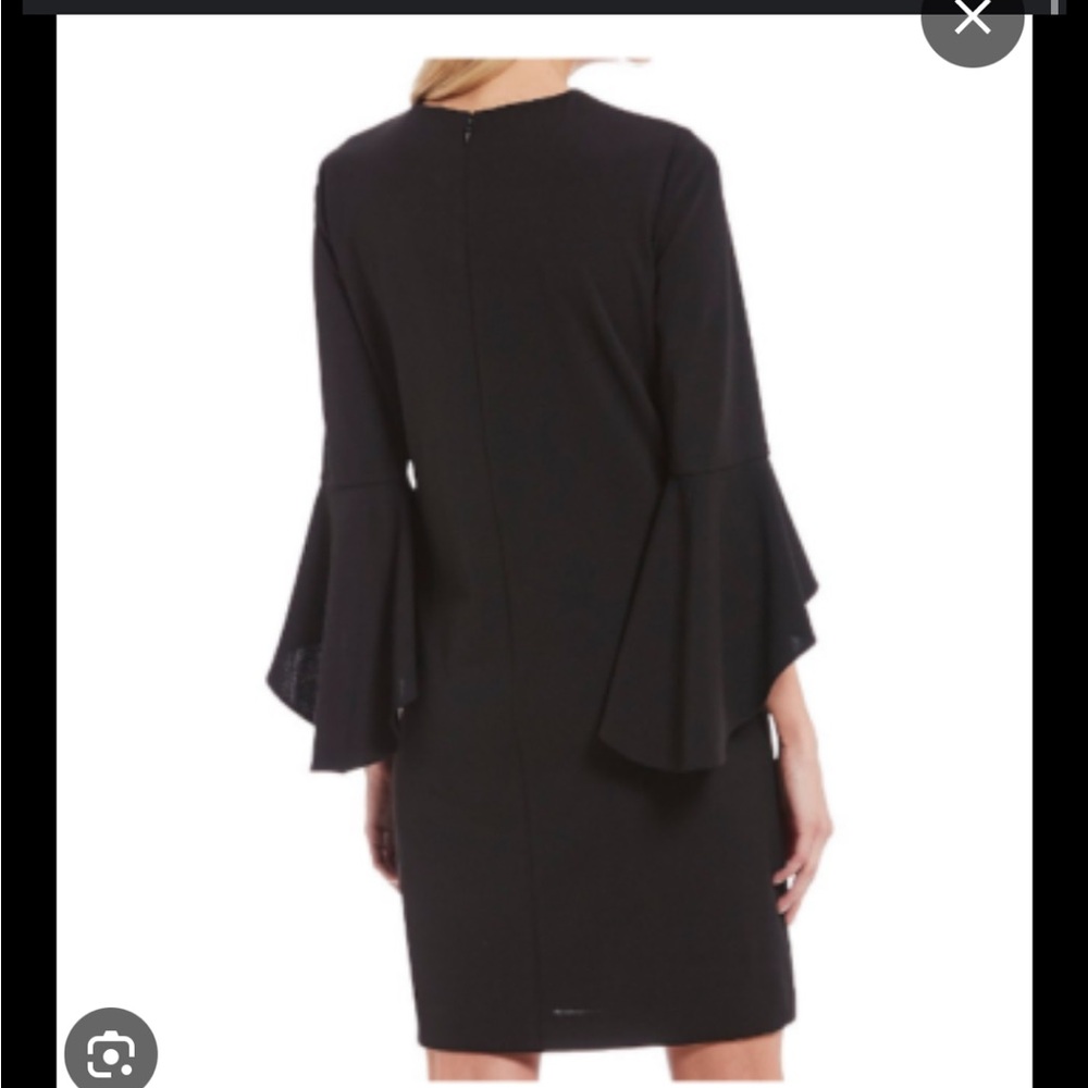 Eliza J Black Bell Sleeve Dress